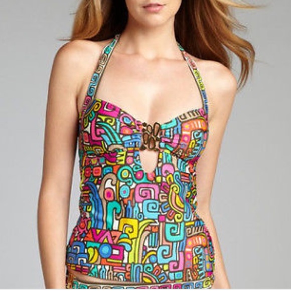 Trina Turk Other - Trina Turk Maya Tankini, Size 10 bottoms, 8 Top
